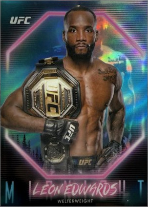 Leon Edwards 2025 Topps Midnight UFC Base #85 Midnight
