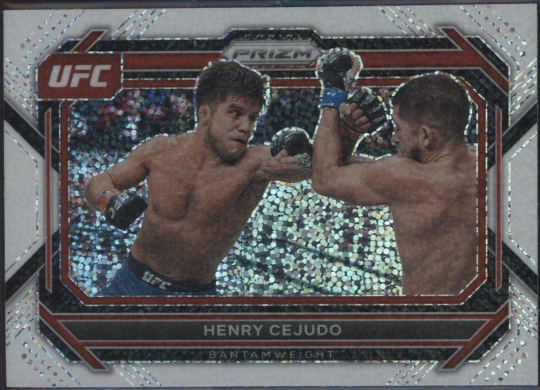 Henry Cejudo 2023 Panini Prizm UFC Base #52 White Sparkle