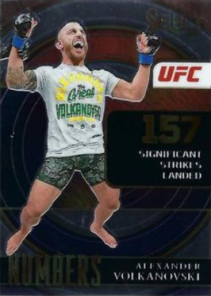 Alexander Volkanovski 2022 Panini Select UFC Select Numbers #14 Black