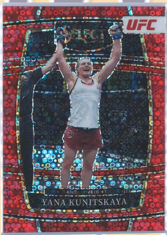 Yana Santos 2022 Panini Select UFC Concourse #80 Red Disco