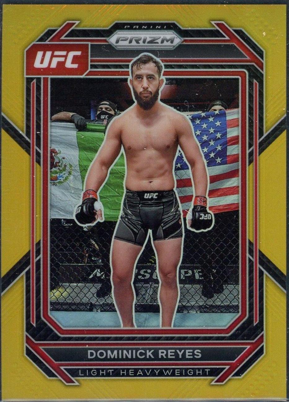 Dominick Reyes 2023 Panini Prizm UFC Base #185 Gold