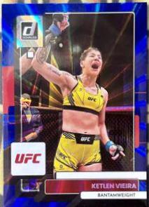 Ketlen Vieira 2023 Panini Donruss UFC Base #154 Blue Laser