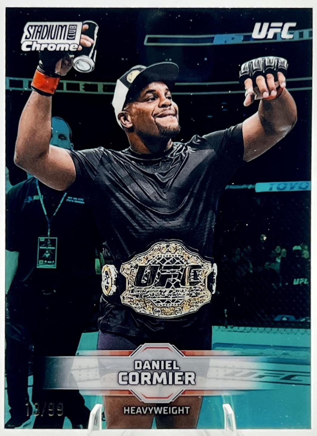 Daniel Cormier 2026 Topps Stadium Club UFC Chrome Base #CB-59 Turquoise Refractor