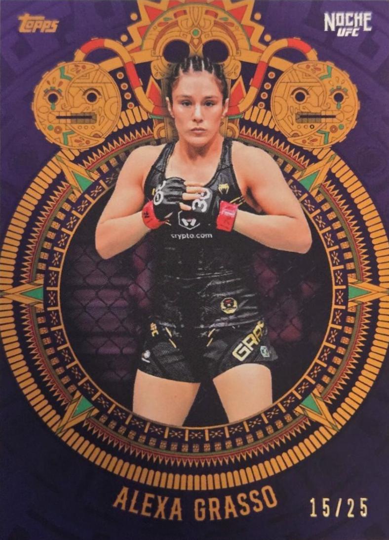 Alexa Grasso 2024 Topps Noche UFC Base #20 Purple