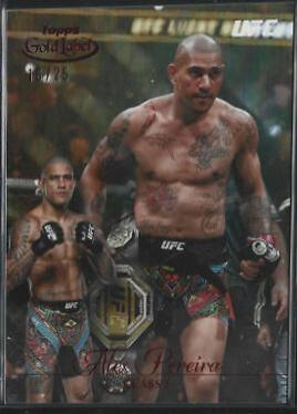 Alex Pereira 2024 Topps Gold Label UFC Base Class I #81 Gold
