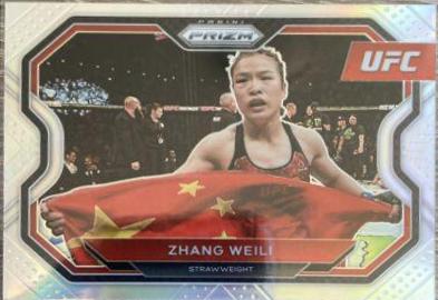 Zhang Weili 2021 Panini Prizm UFC Base #189 Silver