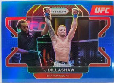 TJ Dillashaw 2022 Panini Prizm UFC Base #12 Blue