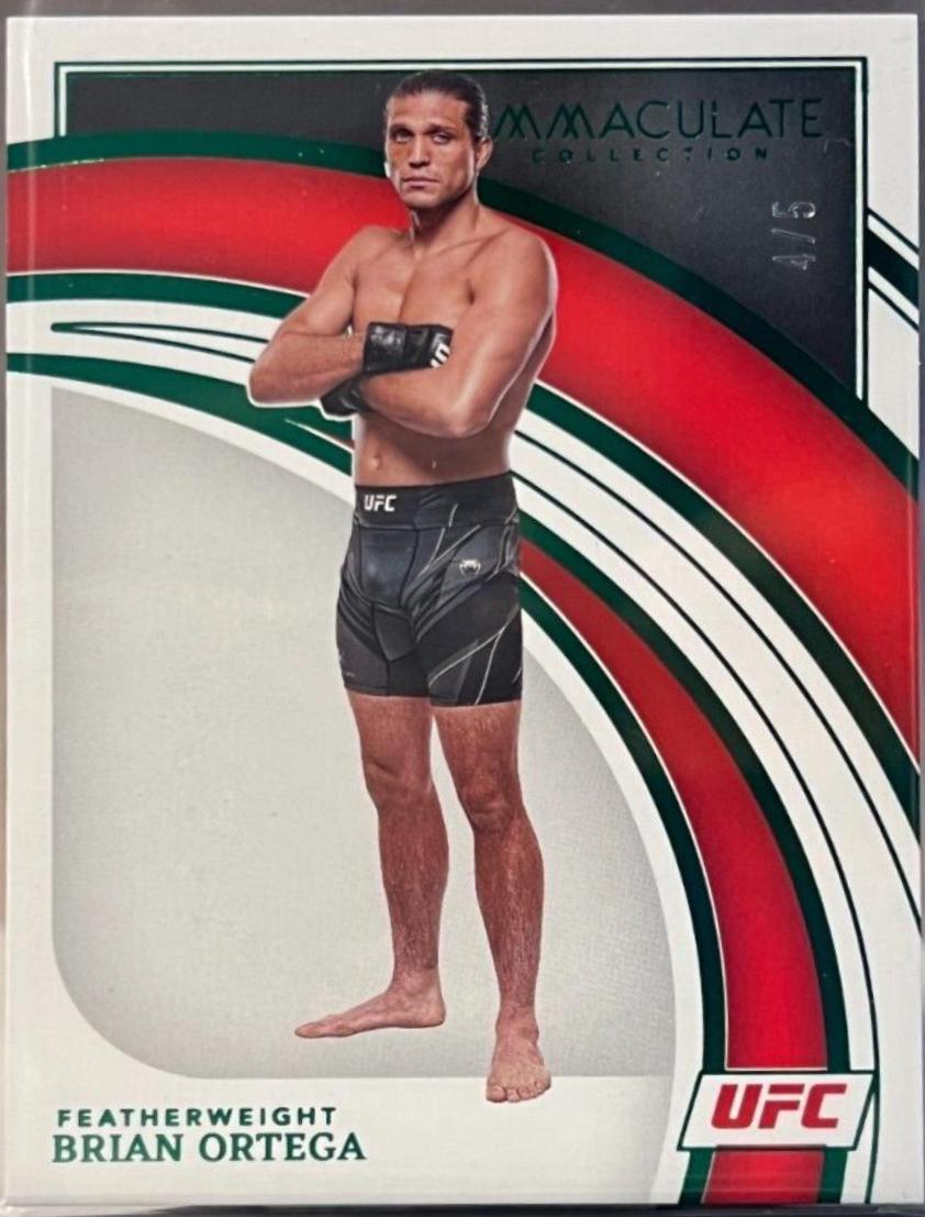Brian Ortega 2022 Panini Immaculate UFC Base #46 Green