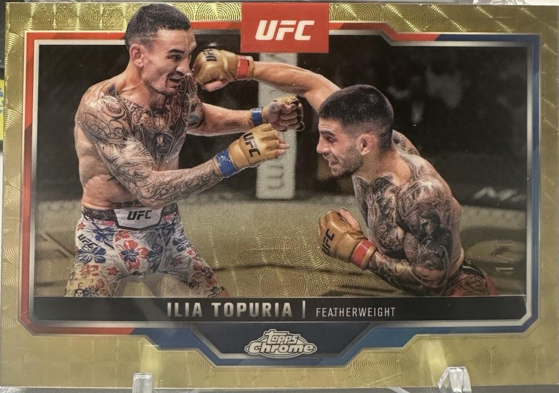 Ilia Topuria 2025 Topps Chrome UFC Base #43 Superfractor