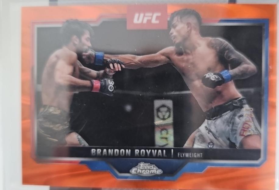 Brandon Royval 2025 Topps Chrome UFC Base #152 Orange Refractor