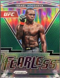 Israel Adesanya 2022 Panini Prizm UFC Fearless #1 Silver