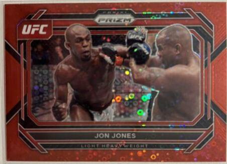 Jon Jones 2023 Panini Prizm Under Card UFC Base #74 Red
