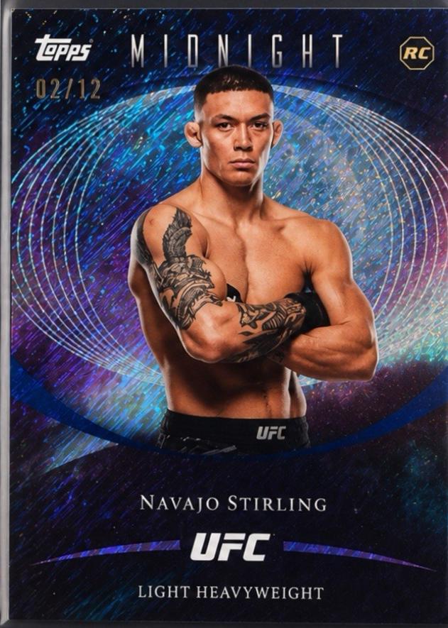 Navajo Stirling 2026 Topps Midnight UFC Base #48 Midnight