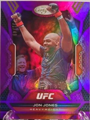 Jon Jones 2023 Panini Chronicles UFC Base Certified #224 Purple