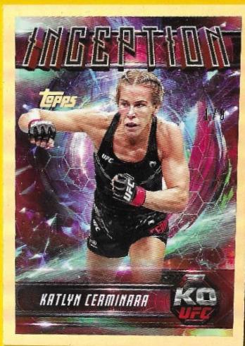Katlyn Cerminara 2025 Topps Knockout UFC Inception #IN-67 Gold