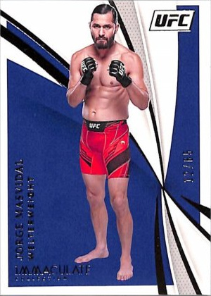 Jorge Masvidal 2021 Panini Immaculate UFC Base #85 Platinum