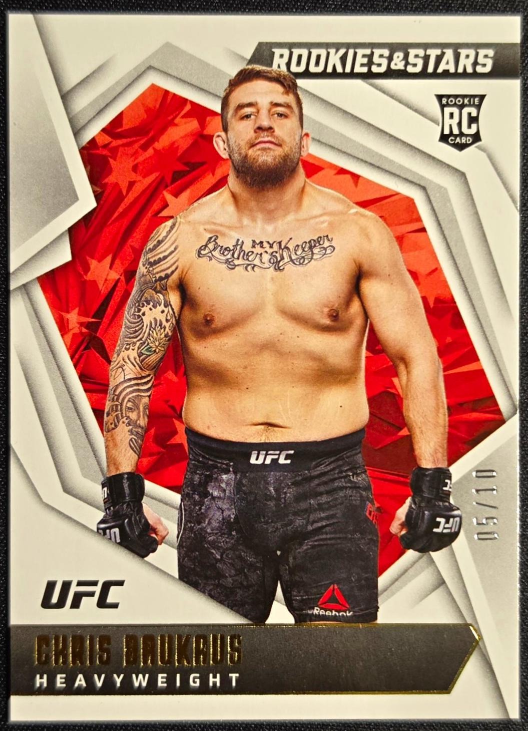 Chris Daukaus 2022 Panini Chronicles UFC Base Rookies and Stars #187 Gold
