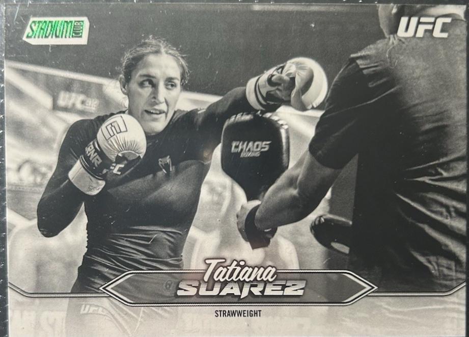 Tatiana Suarez 2025 Topps Stadium Club UFC Base #174 Sepia