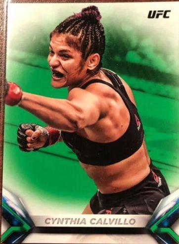 Cynthia Calvillo 2018 Topps UFC Knockout Base #85 Green