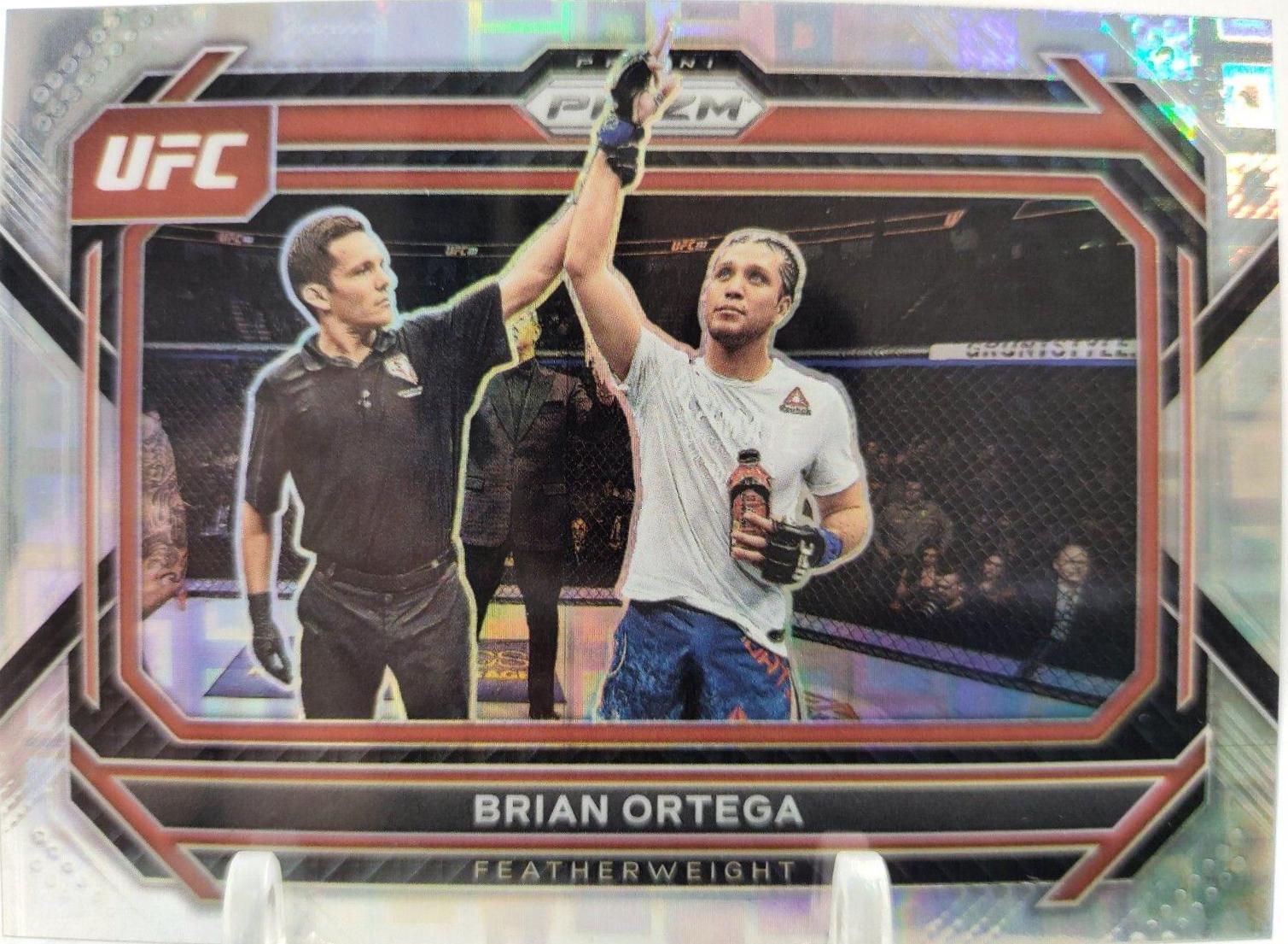 Brian Ortega 2023 Panini Prizm UFC Base #48 Silver