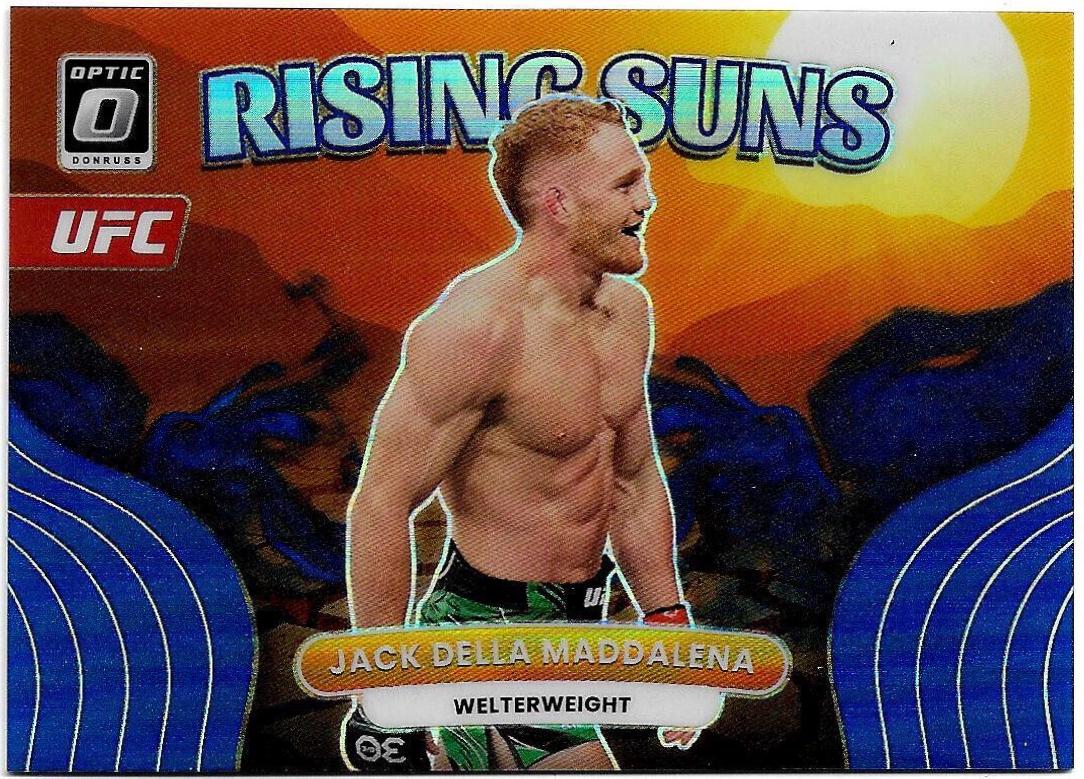Jack Della Maddalena 2023 Panini Donruss Optic UFC Rising Suns #1 Blue