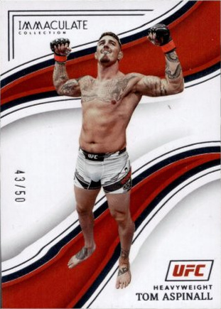 Tom Aspinall 2023 Panini Immaculate Collection UFC Base #13 Purple
