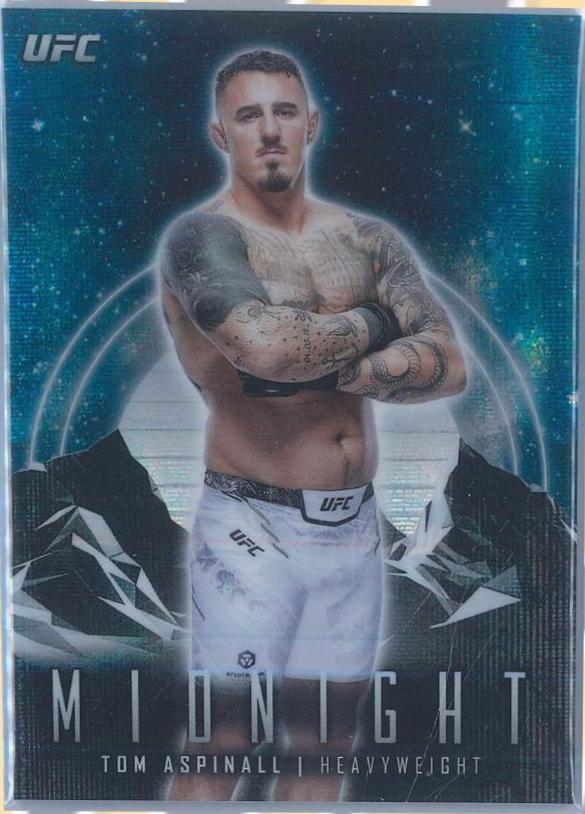 Tom Aspinall 2024 Topps Midnight UFC Base #34 Moon Beam