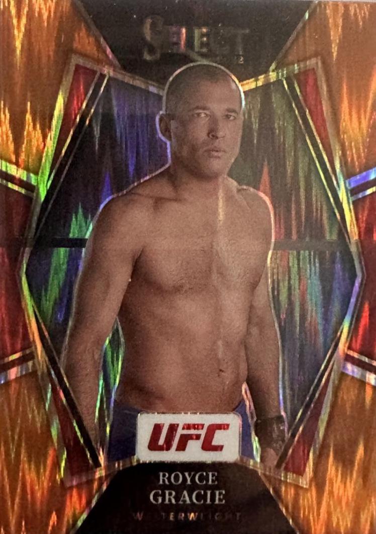 Royce Gracie 2022 Panini Select UFC Premier Level #118 Orange Flash