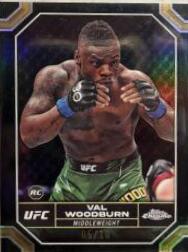 Val Woodburn 2024 Topps Chrome UFC Base #193 Black Refractor