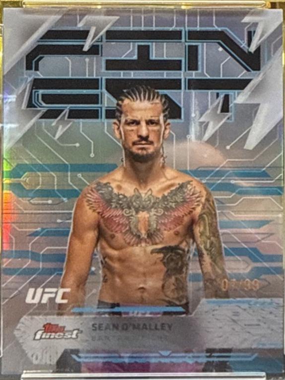 Sean O'Malley 2025 Topps Finest UFC Base Rare #225 Blue Refractor