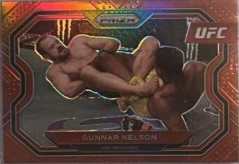 Gunnar Nelson 2021 Panini Prizm UFC Base #198 Red
