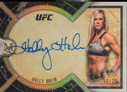 Holly Holm 2018 Topps UFC Museum Collection Museum Autographs #MA-HH Ruby