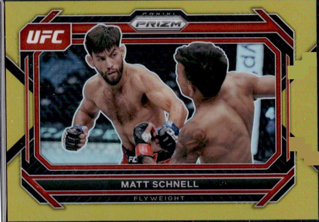 Matt Schnell 2023 Panini Prizm UFC Base #57 Gold