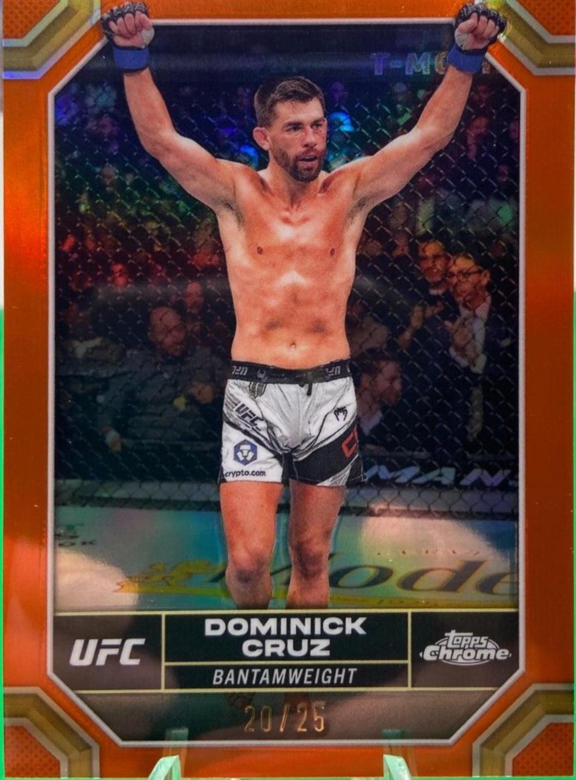Dominick Cruz 2024 Topps Chrome UFC Base #60 Orange Refractor