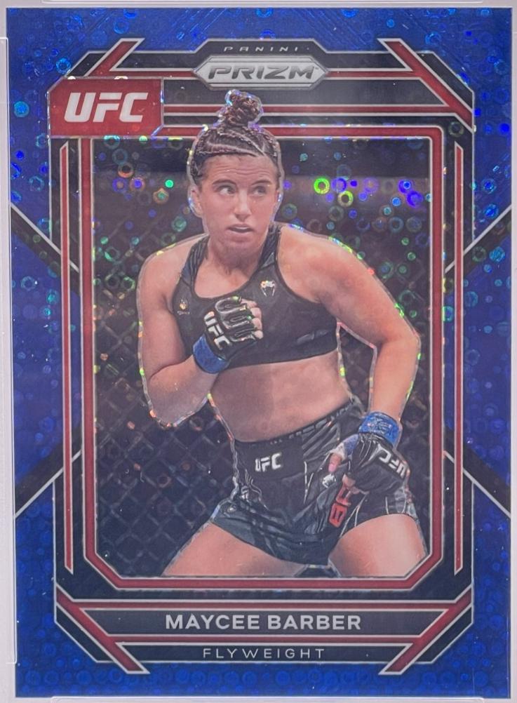 Maycee Barber 2023 Panini Prizm Under Card UFC Base #162 Blue