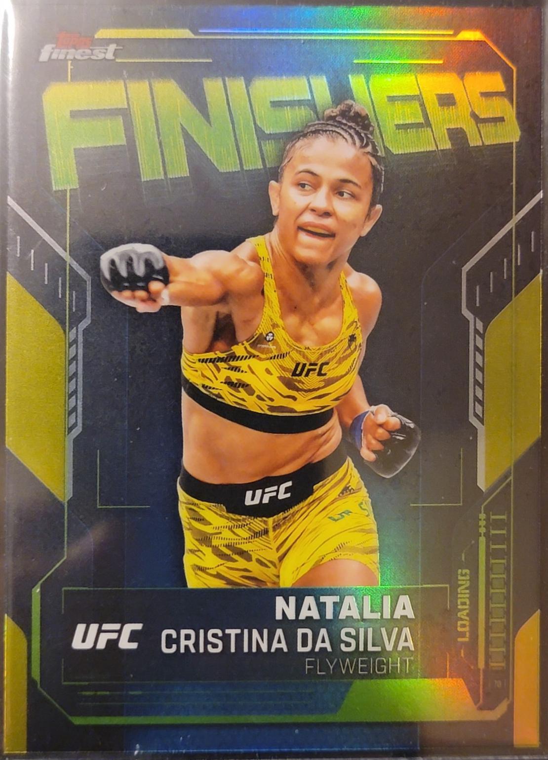 Natalia Silva 2025 Topps Finest UFC Finishers #FN-21 Refractor