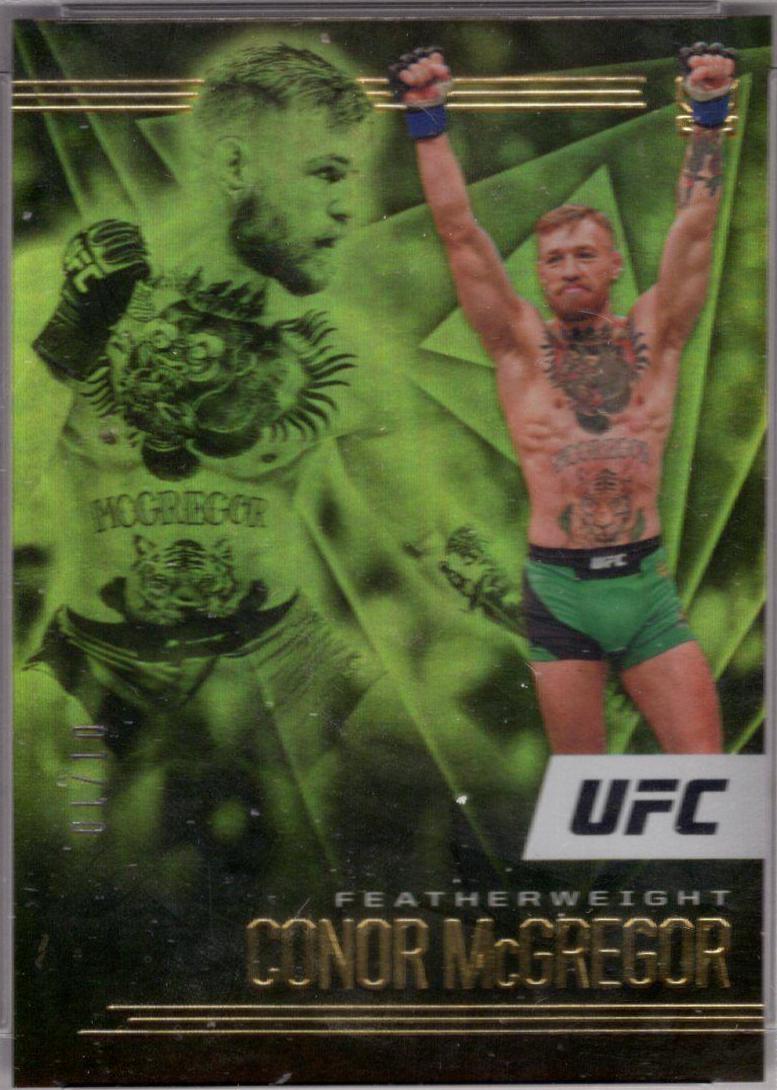 Conor McGregor 2021 Panini Chronicles UFC Base Illusions #173 Gold