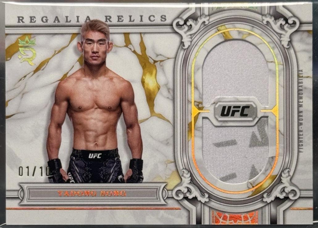 Song Yadong 2024 Topps Royalty UFC Regalia Relics #RAR-23 Gold