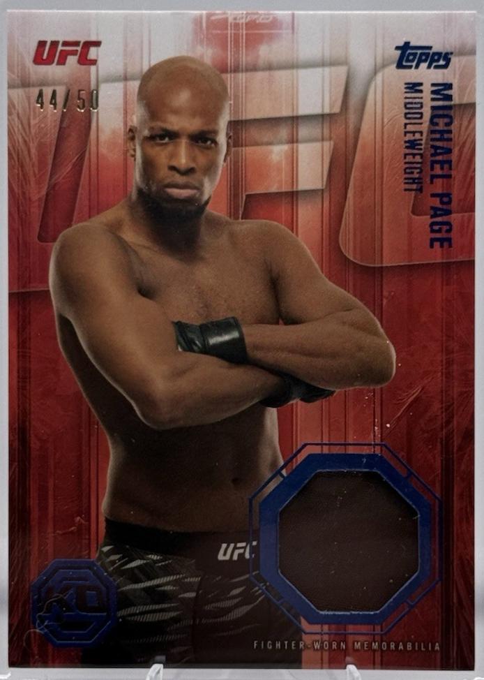 Michael Page 2026 Topps Knockout UFC Knockout Relics #KOR-MP Blue
