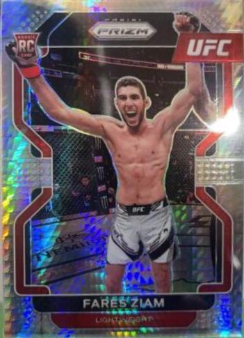 Fares Ziam 2022 Panini Prizm UFC Base #143 Hyper