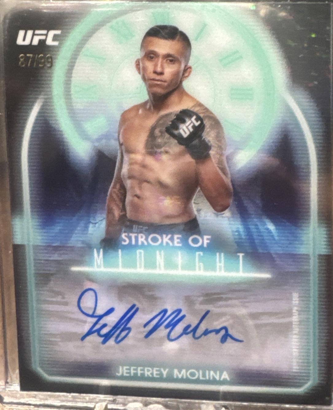Jeff Molina 2025 Topps Midnight UFC Stroke of Midnight Autographs #SMA-JA Twilight
