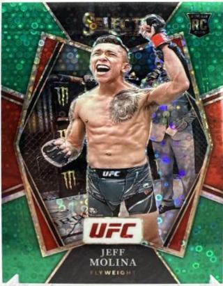 Jeff Molina 2022 Panini Select UFC Premier Level #149 Green Disco