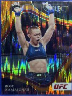 Rose Namajunas 2022 Panini Select UFC Octagonside #261 Orange Flash