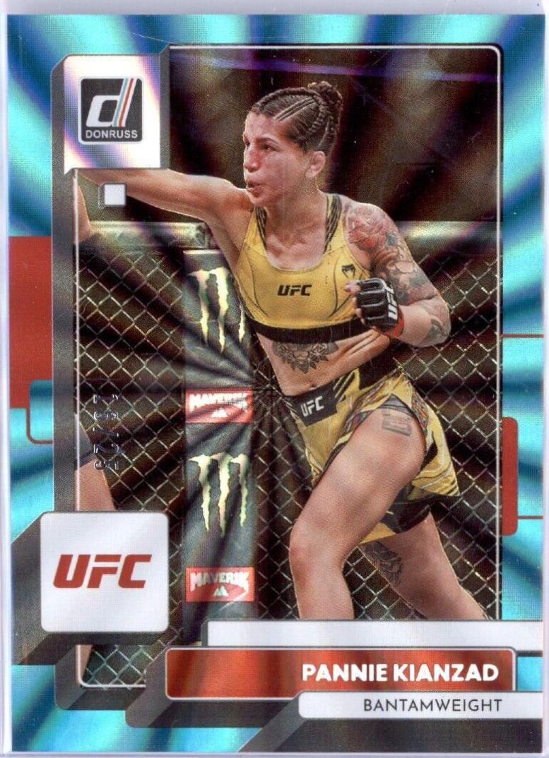 Pannie Kianzad 2023 Panini Donruss UFC Base #67 Teal Laser