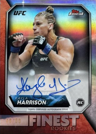 Kayla Harrison 2024 Topps Finest UFC Rookie Finest Autographs #RFA-KH Superfractor