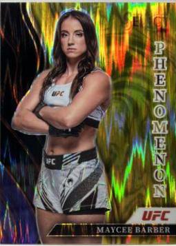 Maycee Barber 2022 Panini Select UFC Phenomenon #24 Gold Flash