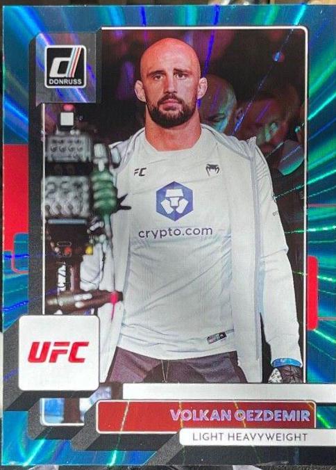 Volkan Oezdemir 2023 Panini Donruss UFC Base #101 Teal Laser