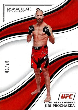 Jiri Prochazka 2023 Panini Immaculate Collection UFC Base #21 Gold