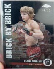 Paddy Pimblett 2024 Topps Chrome UFC Brick by Brick #BYB-13 Black Refractor