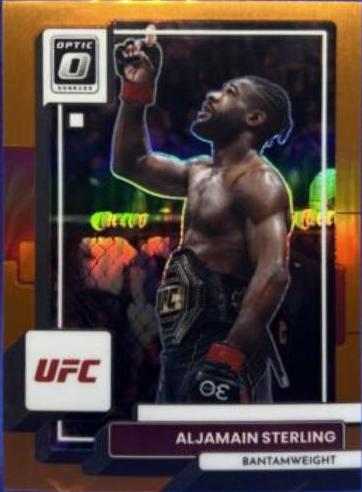 Aljamain Sterling 2023 Panini Donruss Optic UFC Base #59 Orange